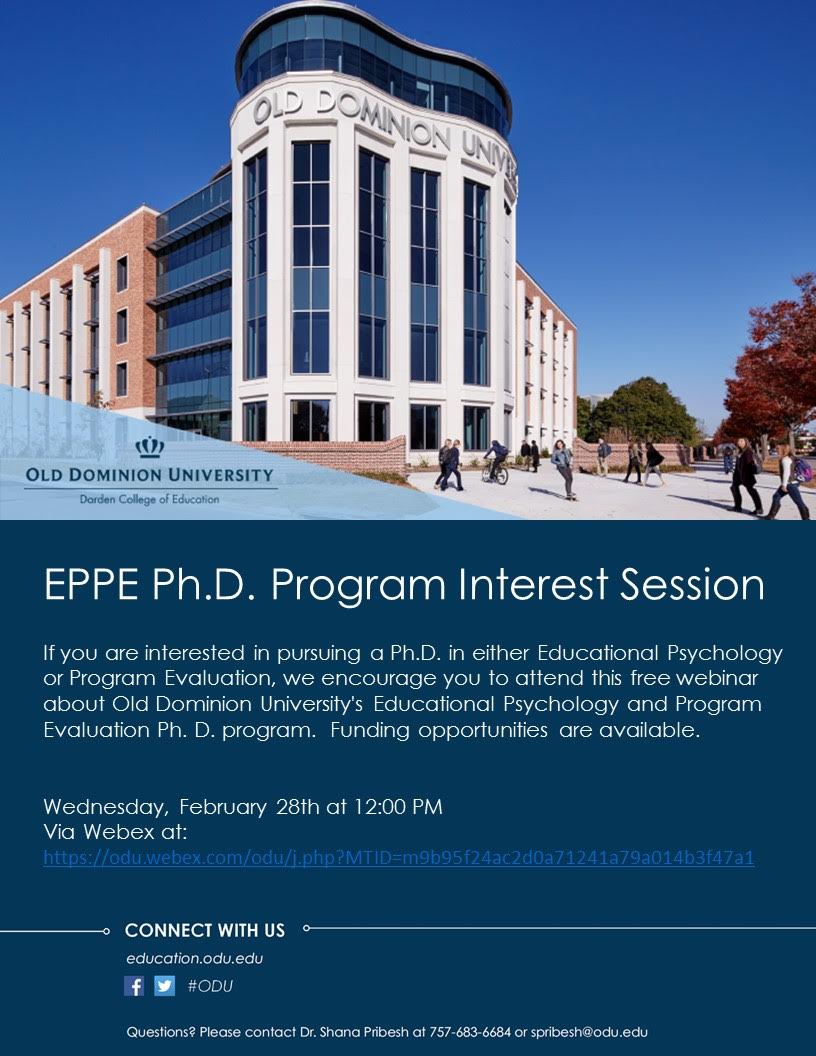 EPPE Ph.D. Program Interest Session