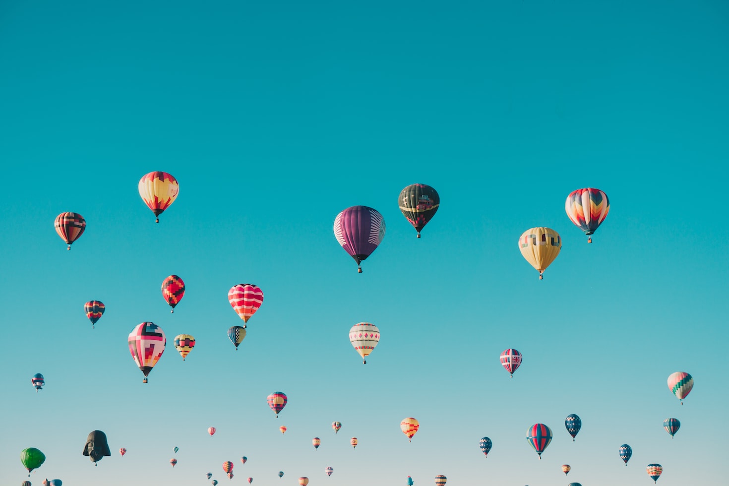 Assorted-color hot air balloons during daytime